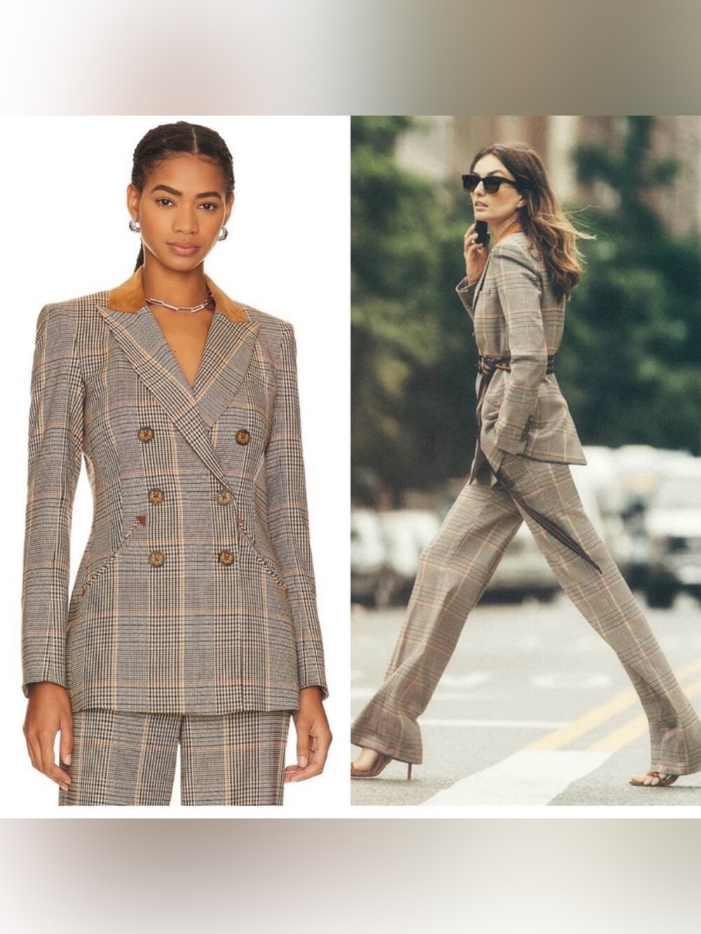 Veronica Beard Elvana Plaid Dickey Jacket Blazer Size 0